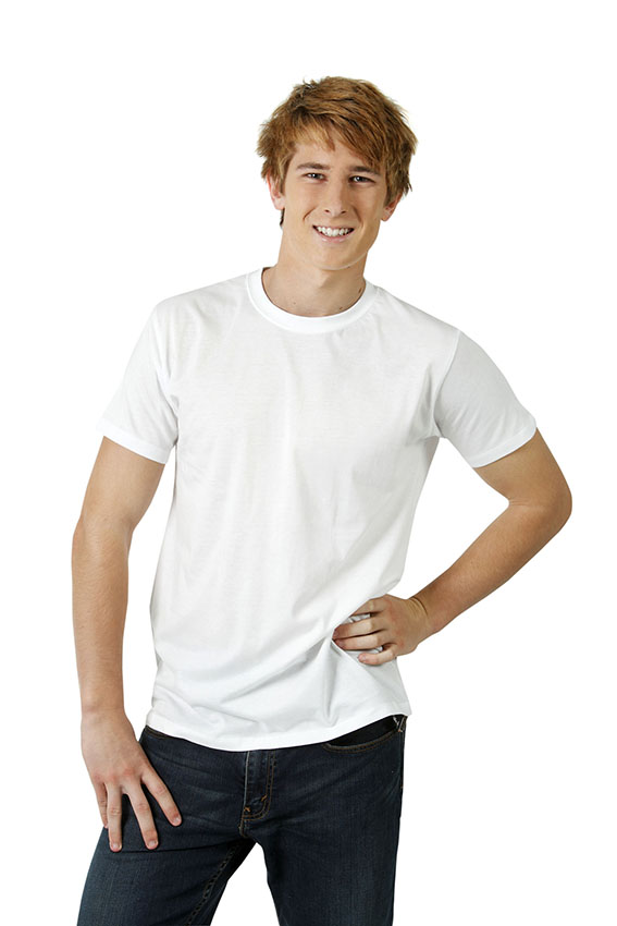 Eurostyle Soft-feel Slim Fit T-shirt (White)